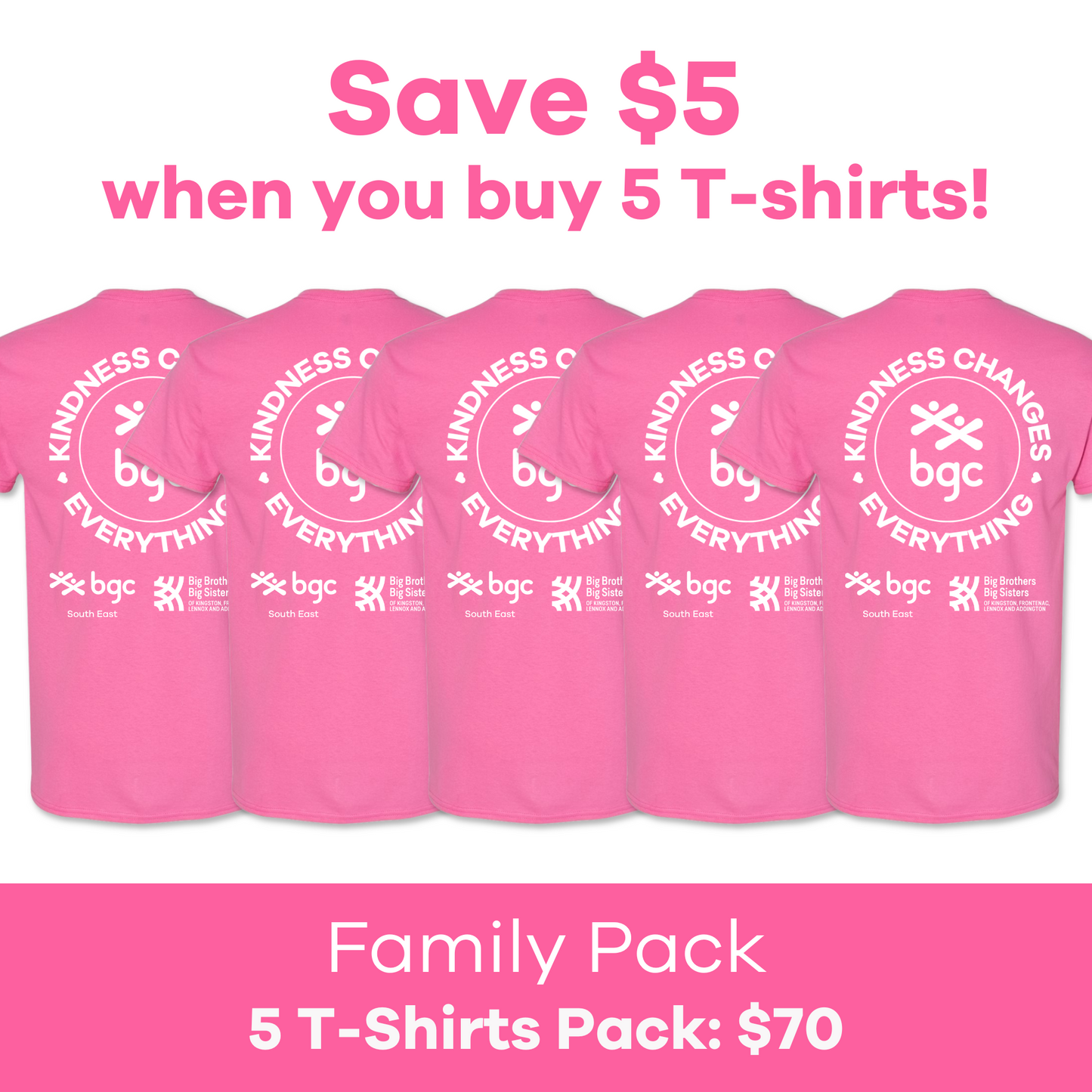 Family Pack (5 T-Shirts)